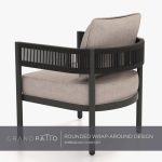 5-Piece Outdoor Furniture Set with Thick Cushions and Coffee Table, - Image 6