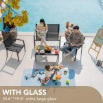 4 Pieces Patio Furniture Set Outdoor Garden Patio Conversation Sets - Image 6