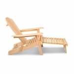 Gardeon Adirondack Outdoor Chairs Wooden Sun Lounge Patio Furniture - Image 2