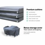 Gardeon Outdoor Furniture 7pcs Dining Set - Image 7