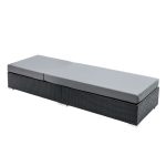 Gardeon Sun Lounge Wicker Lounger Outdoor Furniture Rattan Garden Day - Image 4