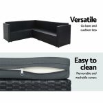 Gardeon Outdoor Furniture Patio Set Dining Sofa Table Chair Lounge - Image 5