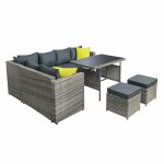 Gardeon Outdoor Furniture Patio Set Dining Sofa Table Chair Lounge - Image 4