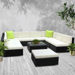 Gardeon 10PC Outdoor Furniture Sofa Set Wicker Garden Patio Lounge - Image 10