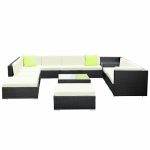 Gardeon 13PC Outdoor Furniture Sofa Set Wicker Garden Patio Lounge - Image 3