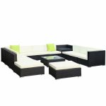 Gardeon 13PC Outdoor Furniture Sofa Set Wicker Garden Patio Lounge - Image 4