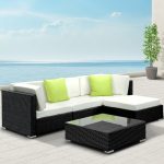 Gardeon 5PC Outdoor Furniture Sofa Set Wicker Garden Patio Pool Lounge - Image 8
