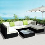 Gardeon 7PC Outdoor Furniture Sofa Set Wicker Garden Patio Pool Lounge - Image 8