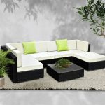 Gardeon 7PC Outdoor Furniture Sofa Set Wicker Garden Patio Pool Lounge - Image 9