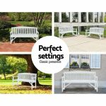 Gardeon Wooden Garden Bench Chair Natural Outdoor Furniture Décor - Image 11