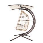 Gardeon Outdoor Furniture Lounge Hanging Swing Chair Egg Hammock Stand - Image 4