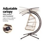 Gardeon Outdoor Furniture Lounge Hanging Swing Chair Egg Hammock Stand - Image 6