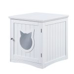 Cat House Side Table, Nightstand Pet House, Litter Box Enclosure - Image 12