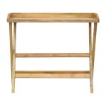 Butler Style Writing Desk with Foldable Legs