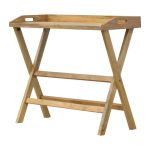 Butler Style Writing Desk with Foldable Legs - Image 2