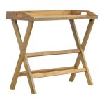 Butler Style Writing Desk with Foldable Legs - Image 3