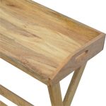 Butler Style Writing Desk with Foldable Legs - Image 6