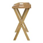 Butler Style Writing Desk with Foldable Legs - Image 8