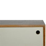 Media Unit with White Painted Sliding Door - Image 5