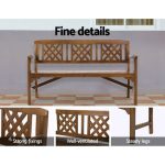 Gardeon Outdoor Garden Bench Wooden Chair 3 Seat Patio Furniture - Image 3