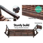 Gardeon 5FT Outdoor Garden Bench Wooden 3 Seat Chair Patio Furniture - Image 4