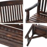 Gardeon Wooden Garden Bench Chair Natural Outdoor Furniture Décor - Image 5