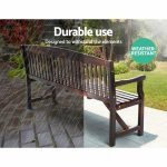 Gardeon Wooden Garden Bench Chair Natural Outdoor Furniture Décor - Image 9