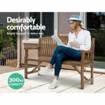 Gardeon Wooden Garden Bench Chair Natural Outdoor Furniture Décor - Image 7