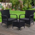 Outdoor Furniture Patio Set Wicker Outdoor Conversation Set Chairs - Image 8
