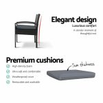 Gardeon Outdoor Furniture Dining Chairs Wicker Garden Patio Cushion - Image 13