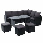 Gardeon Outdoor Furniture Dining Setting Sofa Set Wicker 9 Seater