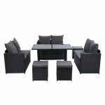 Gardeon Outdoor Furniture Dining Setting Sofa Set Wicker 9 Seater - Image 3