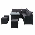 Gardeon Outdoor Furniture Dining Setting Sofa Set Wicker 9 Seater - Image 4