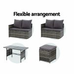 Gardeon Outdoor Furniture Dining Setting Sofa Set Lounge Wicker 9 - Image 7