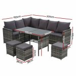 Gardeon Outdoor Furniture Dining Setting Sofa Set Wicker 9 Seater - Image 2