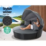 Gardeon Sun Lounge Setting Wicker Lounger Day Bed Outdoor Furniture - Image 3