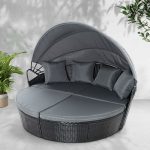 Gardeon Sun Lounge Setting Wicker Lounger Day Bed Outdoor Furniture - Image 6