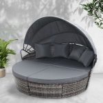 Gardeon Sun Lounge Setting Wicker Lounger Day Bed Outdoor Furniture - Image 6