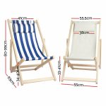 Gardeon Outdoor Furniture Sun Lounge Beach Chairs Deck Chair Folding - Image 2