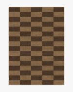Architectural Digest Yates Check Brown Re-Jute Rug - Image 4