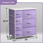 Dresser with 7 Drawers - Furniture Storage Chest for Kid’S, Teens, - Image 2