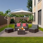 Outdoor Patio Furniture Sets All Weather Outdoor Sofa PE Garden - Image 6