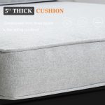 5 Pieces Modern Aluminum Patio Furniture Set, Outdoor Conversation - Image 3