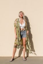 Velvet Mesh Tapestry Kimono - Image 2