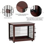 39” Length Furniture Style Pet Dog Crate Cage End Table - Image 2