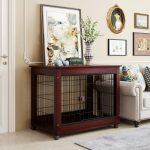39” Length Furniture Style Pet Dog Crate Cage End Table - Image 4