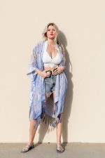 Velvet Mesh Tapestry Kimono - Image 5