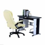 HOMCOM Computer Desk PC Table Office Furniture w/ Tray CPU Stand - Image 4
