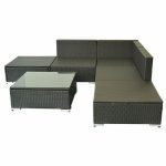 Outsunny 6pcs All-weather Rattan Sofa Wicker Sectional Patio Furniture - Image 2