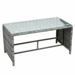 Outsunny 4Pcs Rattan Sofa Set Patio Wicker Furniture Garden Lawn Chair - Image 6